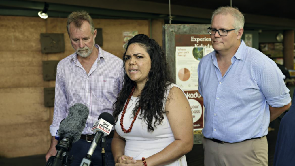 Jacinta Price and Scott Morrison