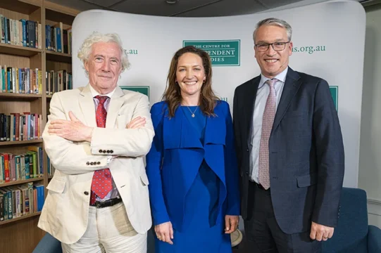Lord Sumption, Georgina Downer and Tom Switzer