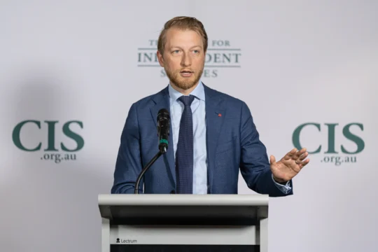 Senator James Paterson speaking at the CIS event 'America’s China Fantasy'