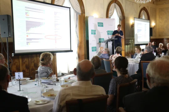 The CIS members lunch with Bjorn Lomborg