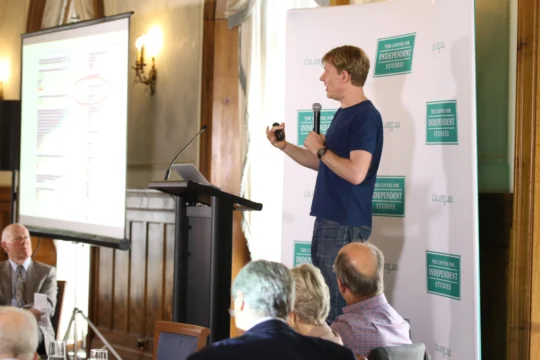 The CIS members lunch with Bjorn Lomborg