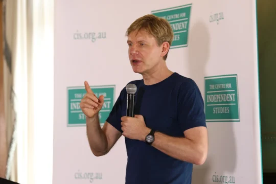 The CIS members lunch with Bjorn Lomborg