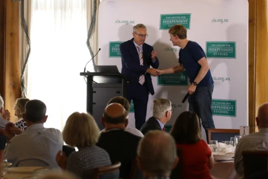 The CIS members lunch with Bjorn Lomborg