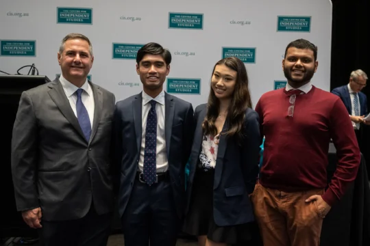 Affirmative team for the CIS event 'Australia’s China Policy Debate'