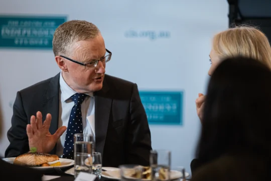 Philip Lowe at the CIS event 'Governor’s Roundtable with Philip Lowe'