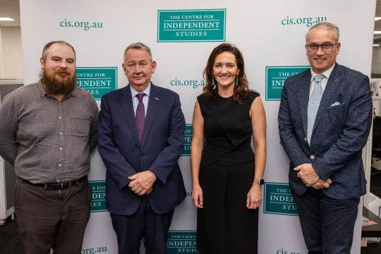 Zachary Gorman, Greg Craven, Georgina Downer and Tom Switzer