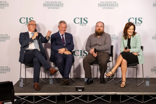Tom Switzer, Greg Craven,  Zachary Gorman and Georgina Downer