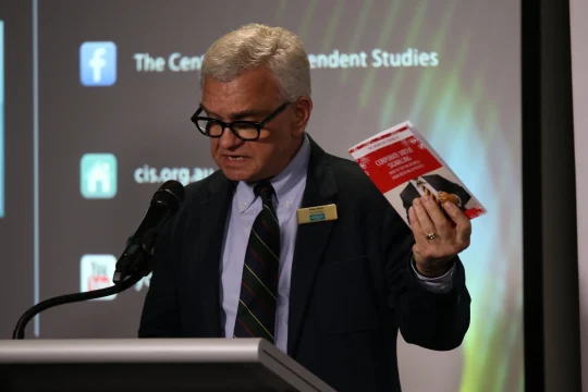 Peter Kurti speaking at CIS event: ''Corporate Virtue Signalling – Sydney''