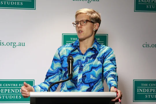 Melinda Cilento speaking at CIS event: ''Does Inequality Matter?''