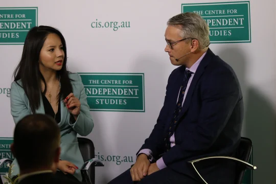 Anastasia Lin & Tom Switzer speaking at CIS event: ''China and human rights''