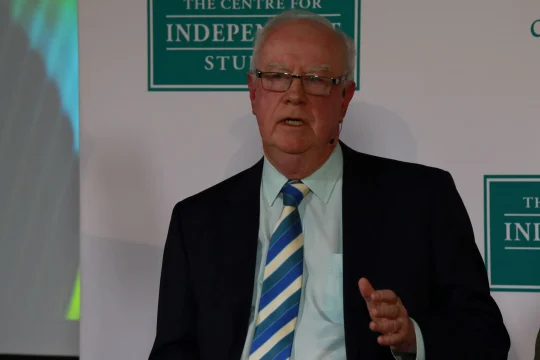 William McMahon speaking at CIS event: ''Bill McMahon, an eccentric economic reformer?''