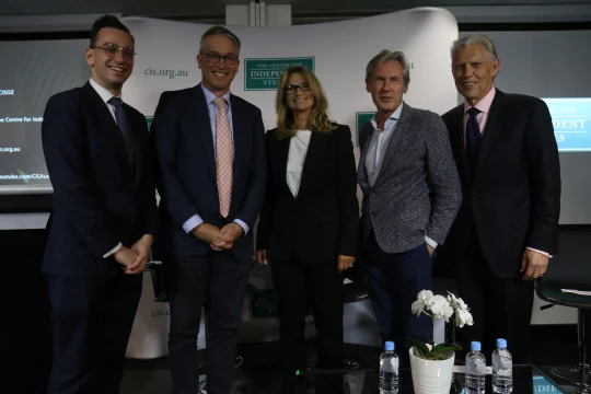 Matthew Lesh, Tom Switzer, Janet Albrechtsen, Luca Belgiorno-Nettis & Glenn Barnes