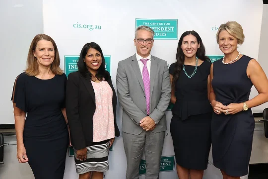 Ticky Fullerton, Karina Okotel, Tom Switzer, Eugenie Joseph & Kristina Keneally