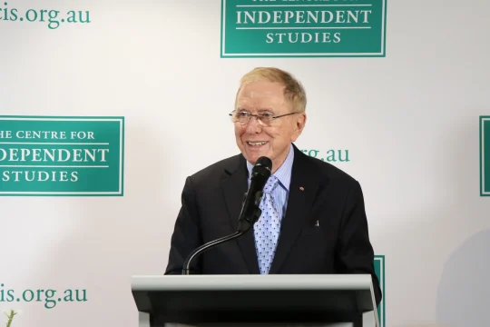 Michael Kirby speaking at CIS event: ''Leeward: A Memoir; by Geoffrey Lehmann''