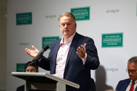 Mark Latham speaking at CIS event: ''Slash Immigration or Big Australia?''