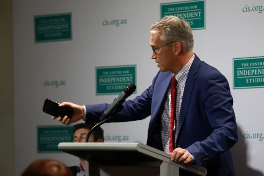 Tom Switzer speaking at CIS event: ''Slash Immigration or Big Australia?''