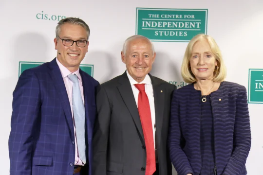 Tom Switzer, Belinda Hutchinson AM & Robert McLean AM