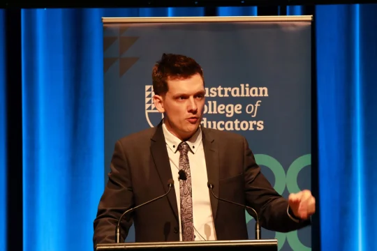 Troy Verey speaking at CIS event: ''Synthetic phonics and learning to read''