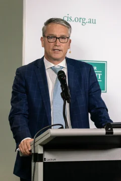 Tom Switzer speaking at CIS event: ''Transforming society through philanthropy''