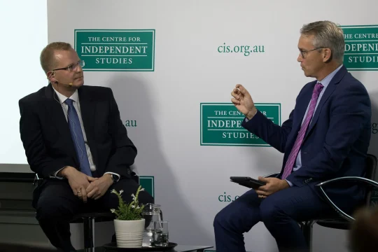 Tom Switzer speaking at CIS event: ''An update from across the Tasman''