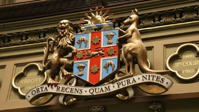 NSW Parliament coat of arms budget