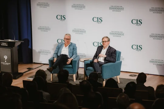 Tom Switzer & Bret Stephens on stage