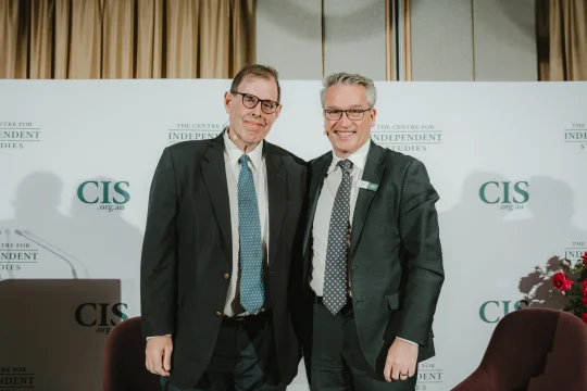 Nicholas Eberstadt & Tom Switzer at JBL Annual Gala 2024