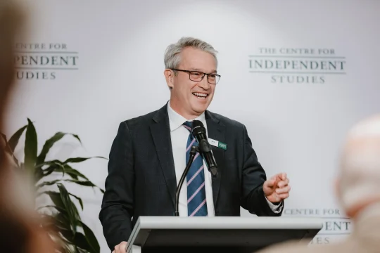 Tom Switzer speaking at CIS event ''Native Title Reform''