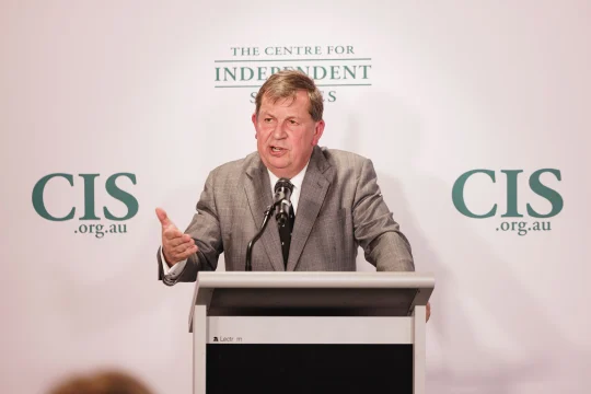 Andrew Bell speaking at CIS event ''Truth Decay and its Implications for the Judiciary''