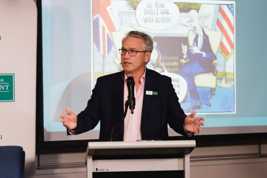 Tom Switzer speaking at CIS event ''Britain moves Left, but how far?''