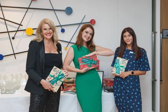 Trish Murray (Development Executive), Emilie Dye (Marketing and Research Analyst) and Olivia Wilson (Membership and Fundraising Executive & Data Analyst)