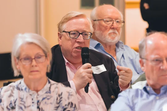 Simon Heffer our 2025 Scholar in Residence asking a question