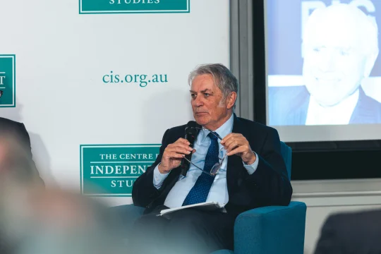 Michael Stutchbury on stage