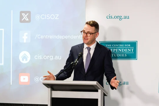 Andrew Bragg speaking at CIS event ''Reviving the Australian Dream with Senator Andrew Bragg''