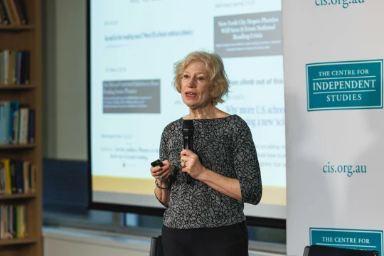 Natalie Wexler speaking at ''Beyond Phonics: Building Knowledge-Rich Literacy''