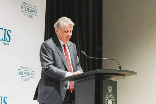 Michael Stutchbury speaking at CIS event ''Reforming Lessons in Education across Australia and New Zealand''