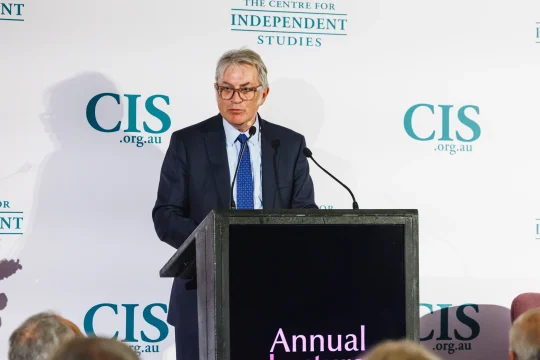 Michael Stutchbury speaking at our Annual Gala Dinner & Lecture 2025