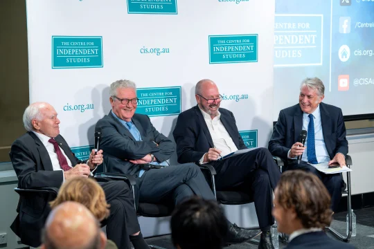 Hon John Howard AC, Alexander Downer, Tony Parkinson &  Michael Stutchbury